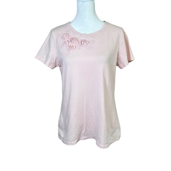 Lot Of 3 Motto QVC Stretch Cotton Casual Shirt Top Flower Embroidered Y2K Sz S - Picture 3 of 14